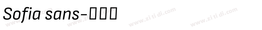 Sofia sans字体转换